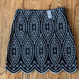 Loft embroidered skirt